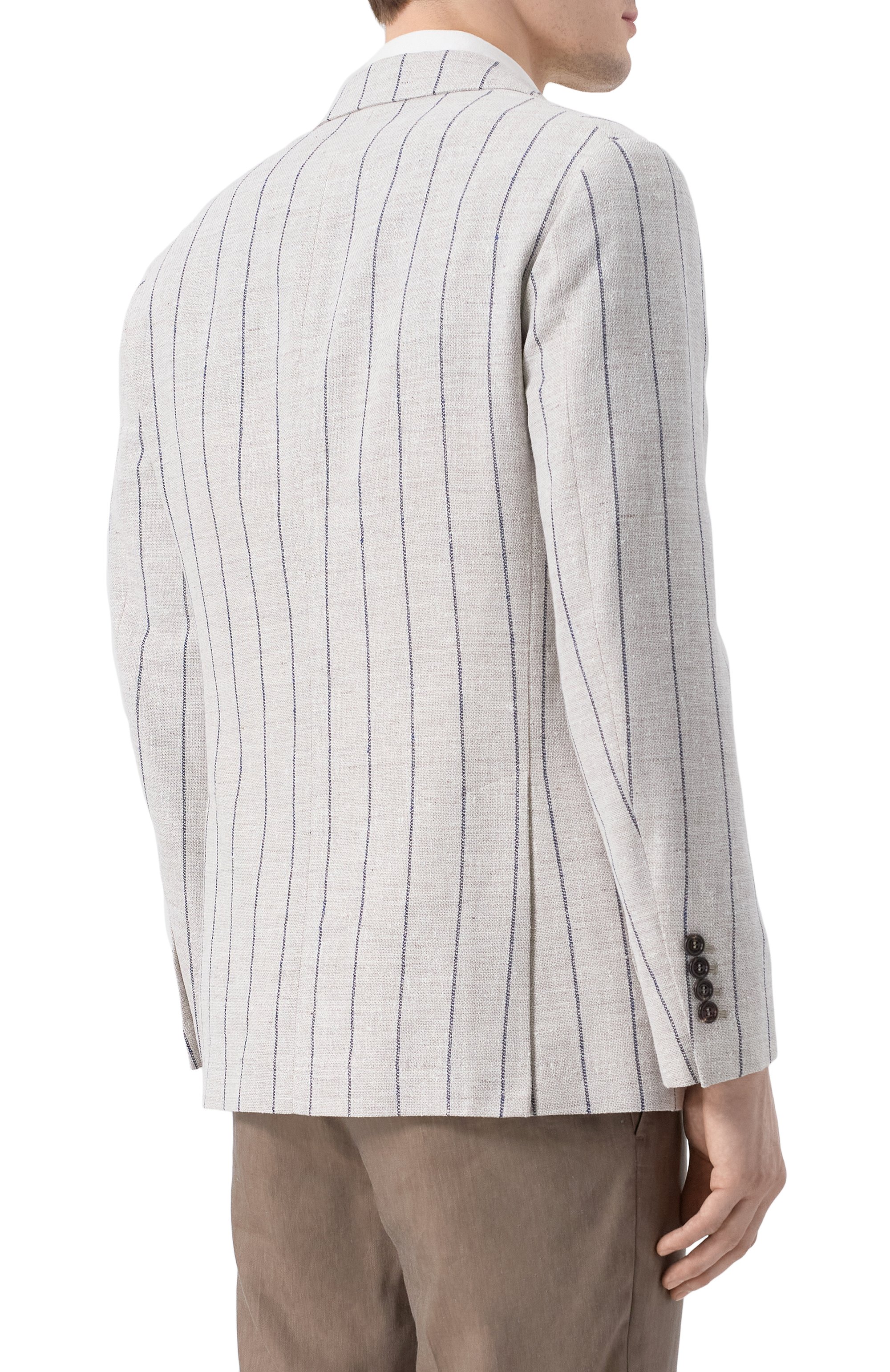 Пиджак изо льна и хлопка BRUNELLO CUCINELLI, арт. MR4747BND, фото 6