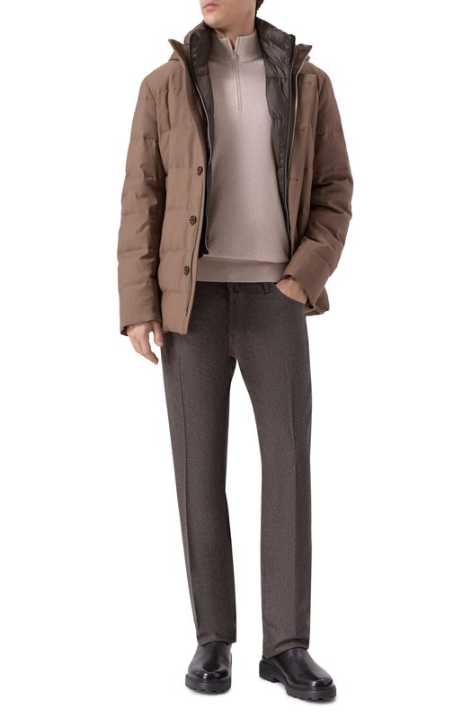 Шерстяные брюки Jacob Cohen 25I P/JUM_QW005 001 S3679 RW Коричневый  25I P/JUM_QW005 001 S3679 RW Фото 2