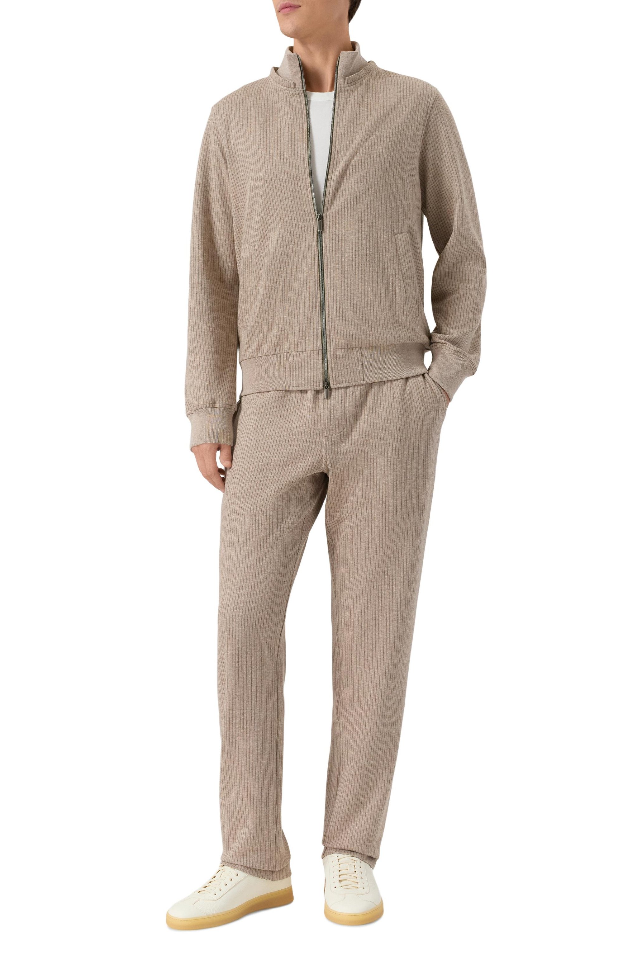 Хлопковая толстовка ANDREA CAMPAGNA бежевого цвета по цене 91950 руб., арт. 19M407.GZ00.CAMP./54, фото 2 Хлопковая толстовка ANDREA CAMPAGNA, арт. 19M407.GZ00.CAMP./54, фото 2