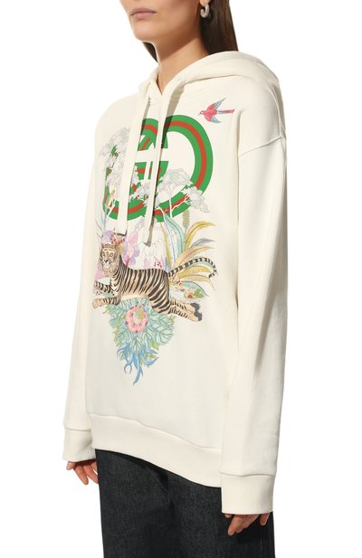 Хлопковое худи GUCCI, арт. 615061/XJD4F, фото 3
