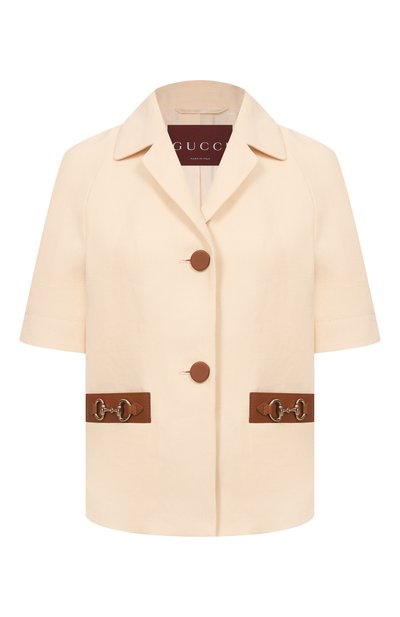 Женский льняной жакет GUCCI, арт. 823783/Z8B1V