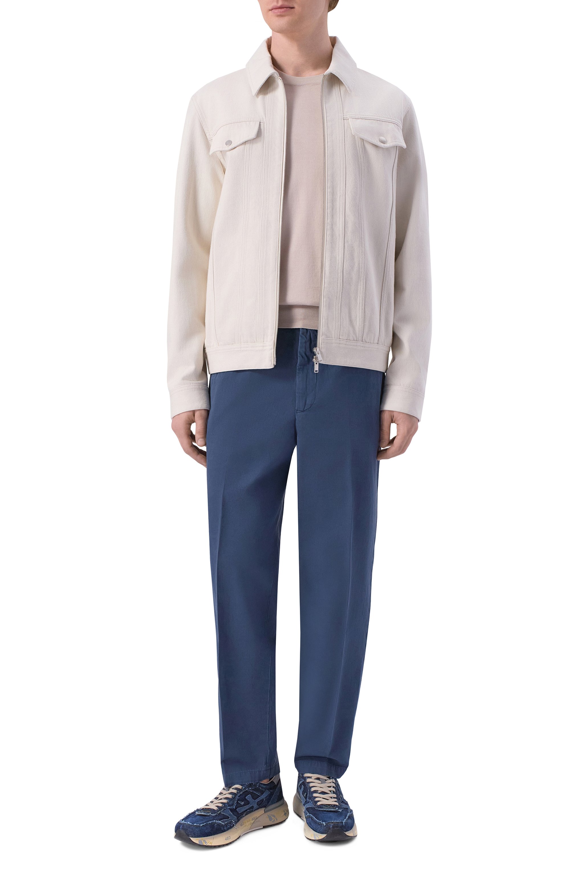 Брюки из хлопка и льна PREMIATA, арт. PA1058, фото 2