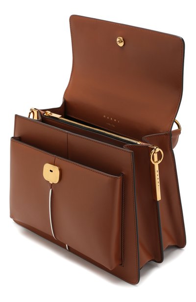 Сумка attaché MARNI коричневого цвета по цене 217000 руб., арт. BMMP0018Y2/LV589, фото 4 Сумка attaché MARNI, арт. BMMP0018Y2/LV589, фото 4