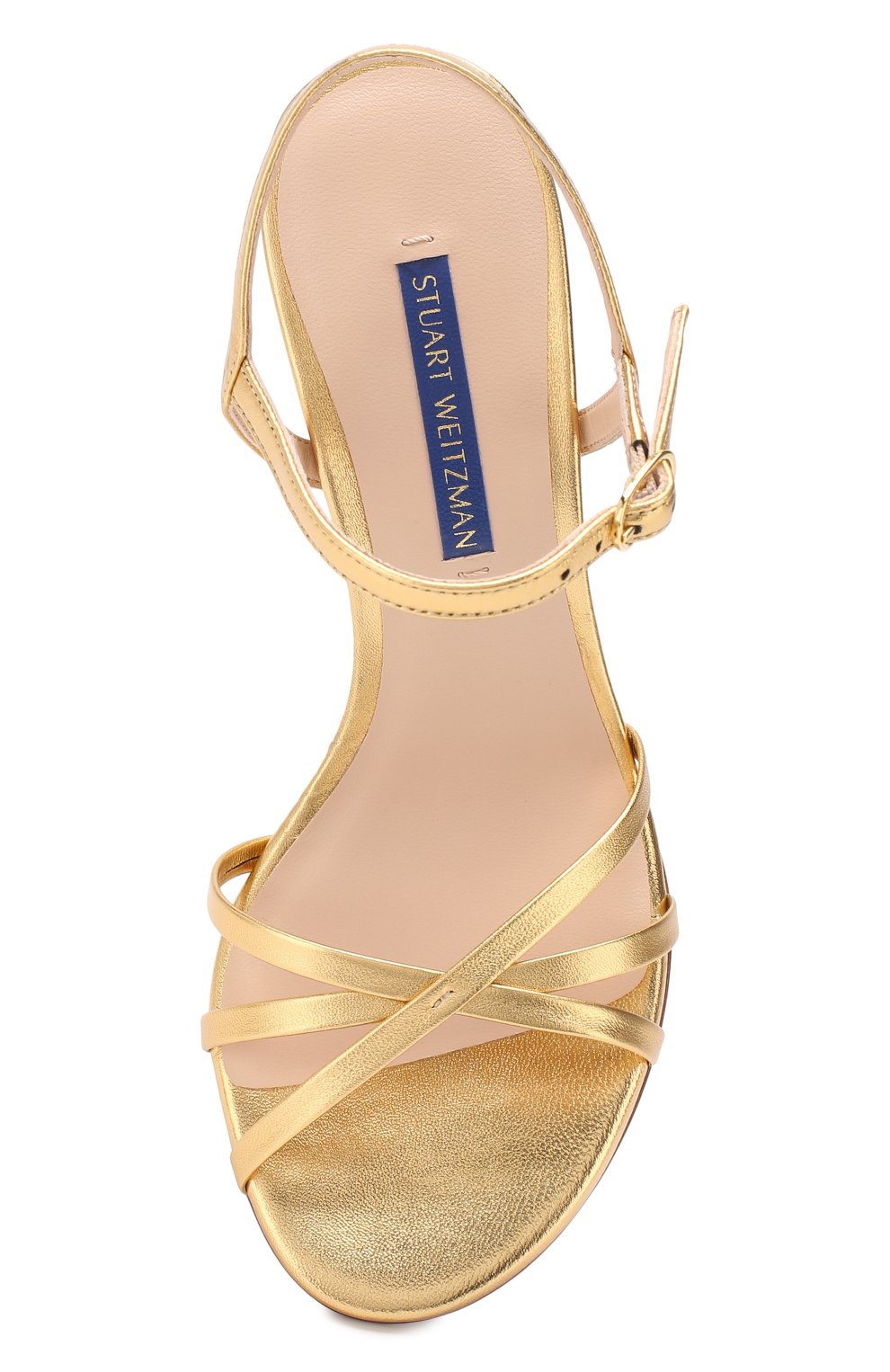 Кожаные босоножки STUART WEITZMAN, арт. STARLA 80/METALLIC NAPPA, фото 5