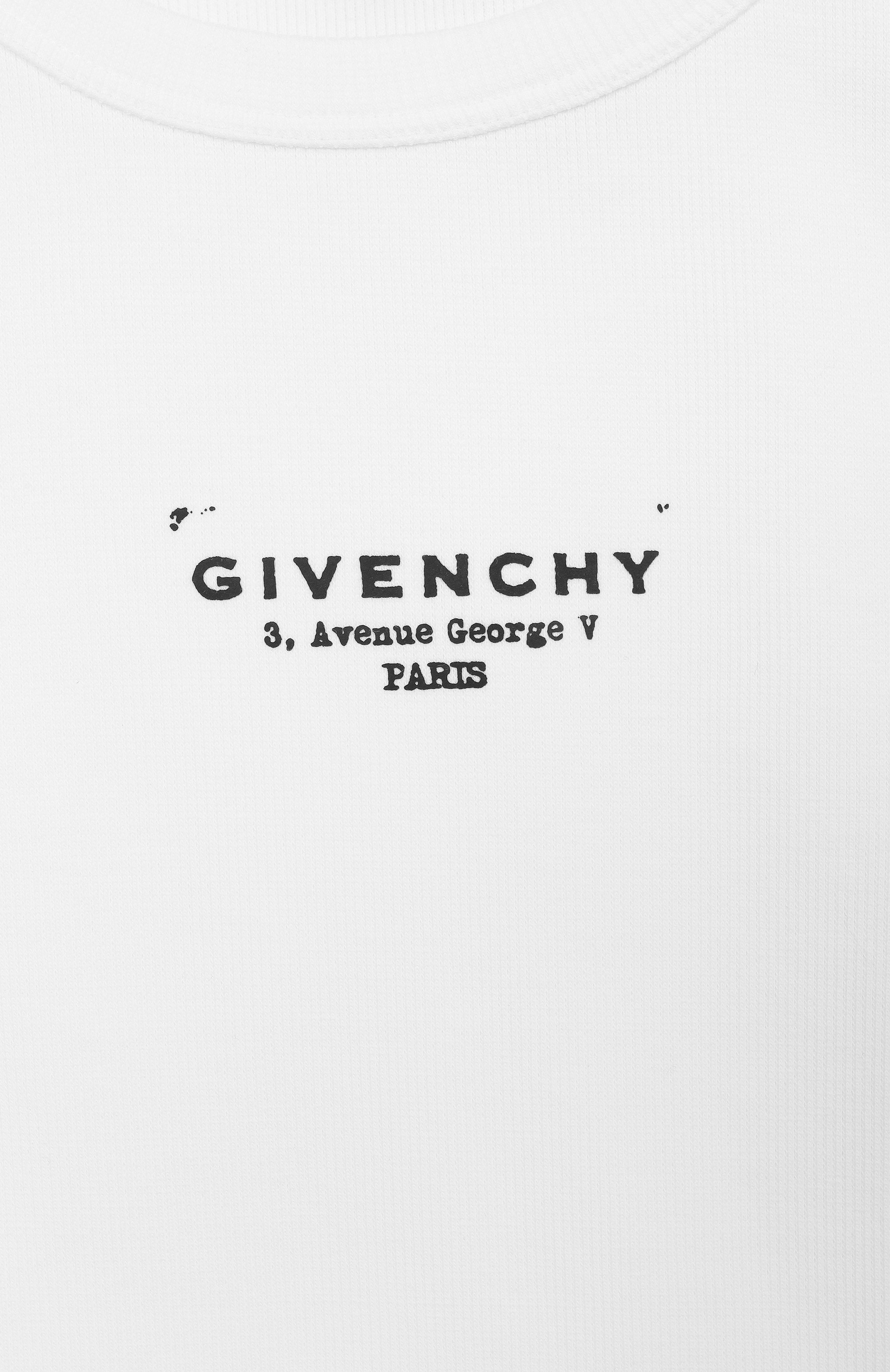 Хлопковая майка GIVENCHY белого цвета по цене 24700 руб., арт. H31114, фото 3 Хлопковая майка GIVENCHY, арт. H31114, фото 3