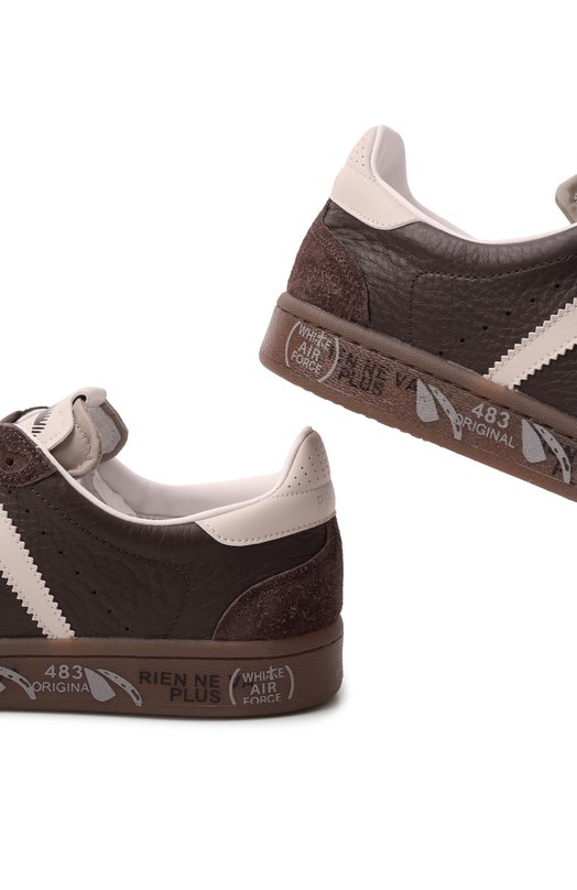 Кожаные кеды Bonnie Premiata B0NNIE/VAR 7670 Коричневый  B0NNIE/VAR 7670 Фото 7