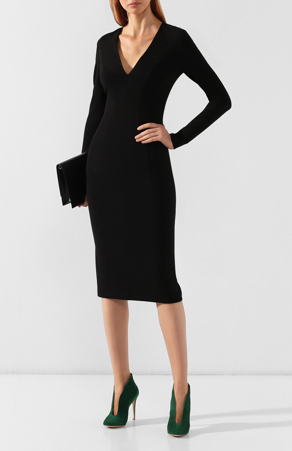 Замшевые ботильоны vamp GIANVITO ROSSI, арт. G29450.15RIC.CASLEAF, фото 2