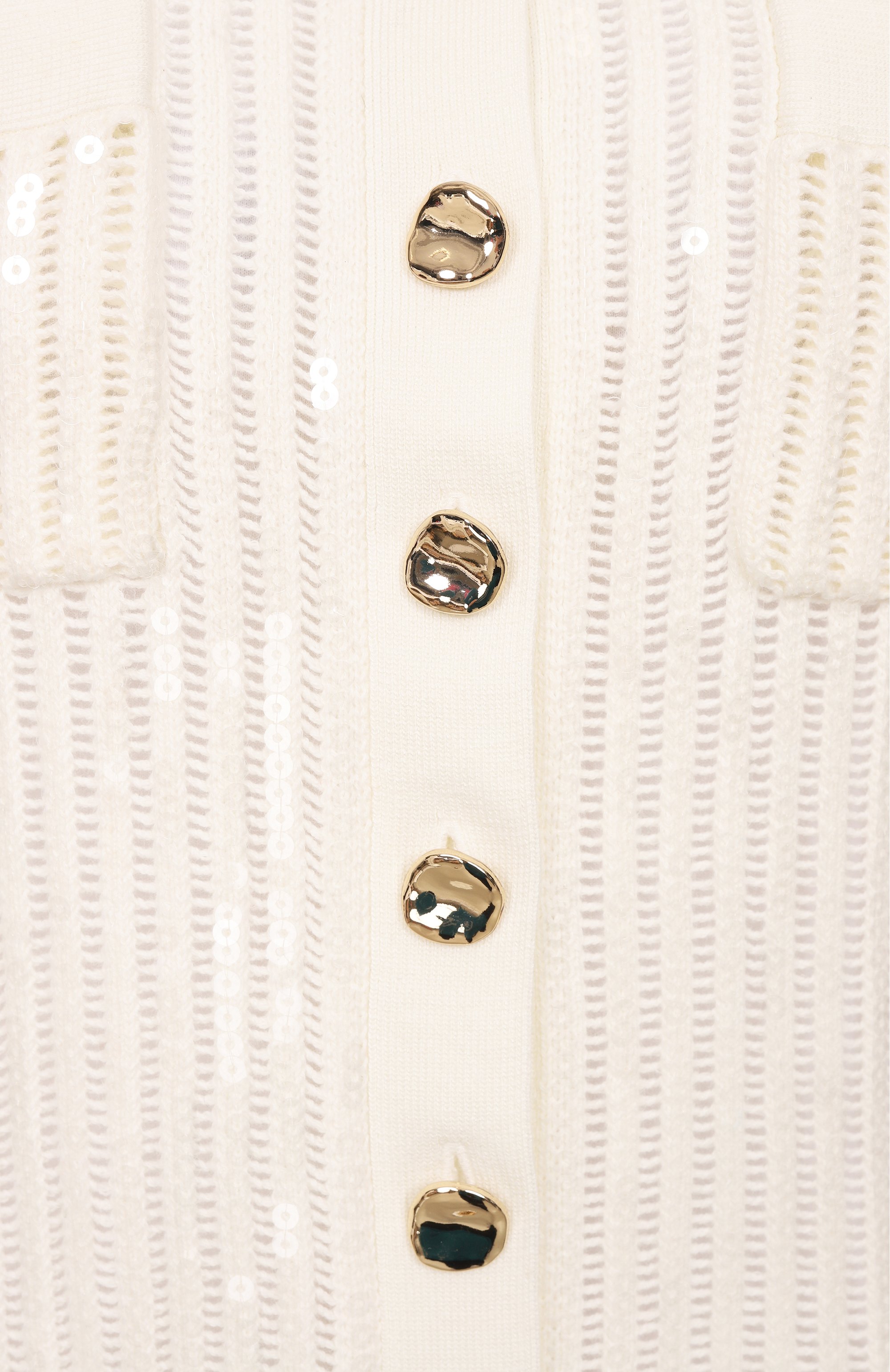 Хлопковый кардиган SELF-PORTRAIT, арт. SS25126TW, фото 6