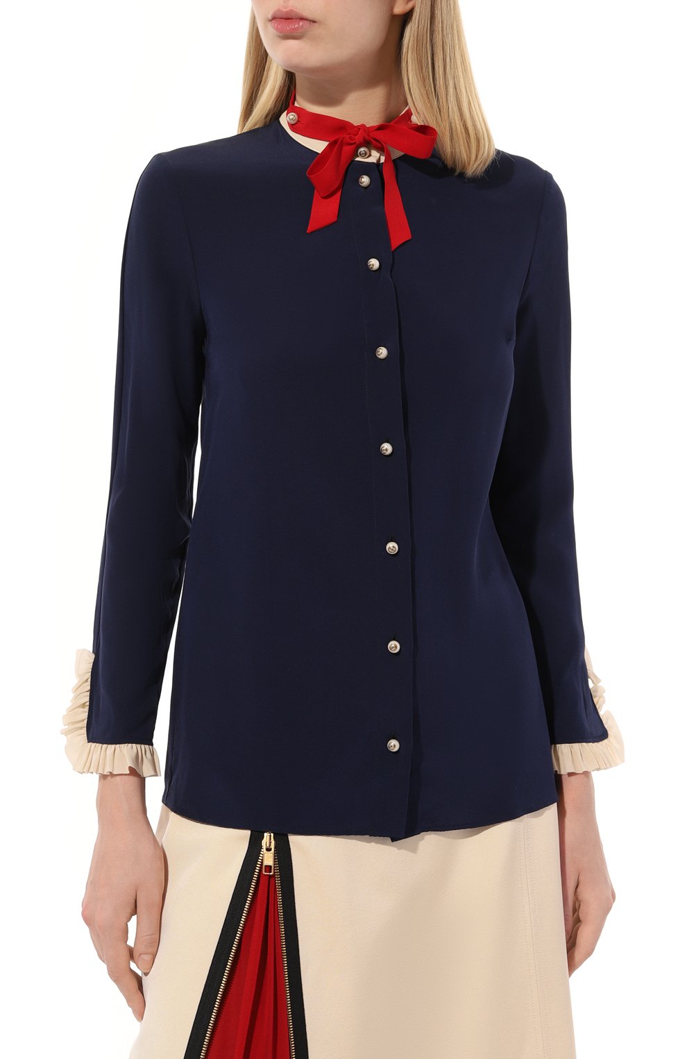 Шелковая рубашка GUCCI, арт. 498592 ZHS03, фото 3