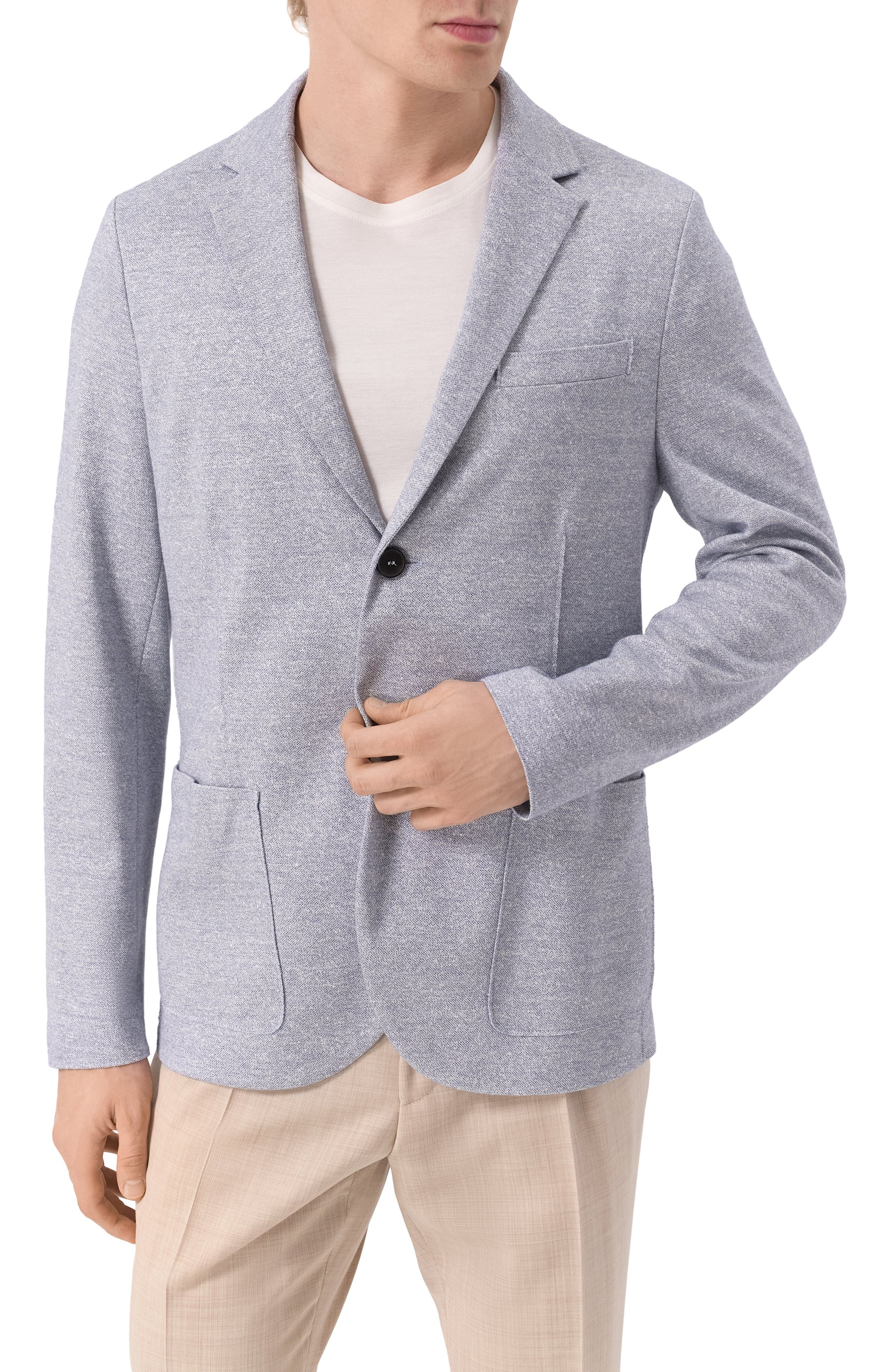 Пиджак из хлопка и льна HARRIS WHARF LONDON, арт. C8P22PDB, фото 5