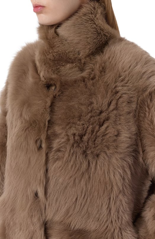 Двусторонняя дубленка Chaud Studio TOSCANA24 Коричневый  TOSCANA24 Фото 5