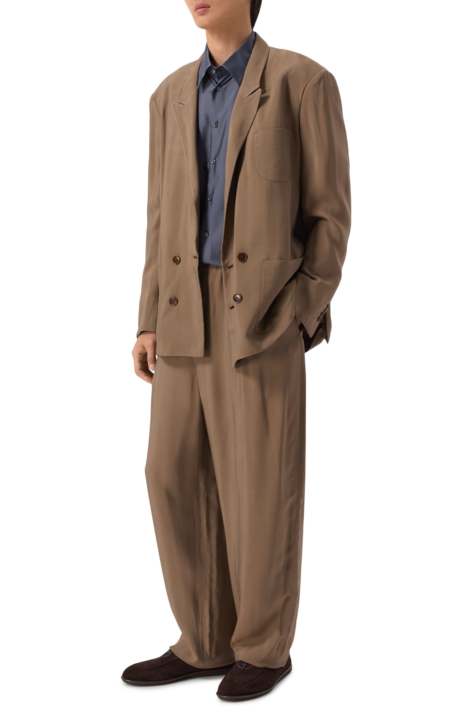 Сорочка из вискозы и шелка GIORGIO ARMANI, арт. GM004664/TE23968, фото 2