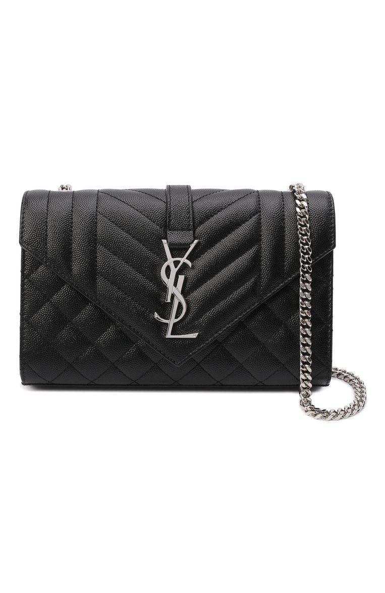 Женская сумка monogram classic small SAINT LAURENT черного цвета, арт. 600195/B0W92 | Фото 6 (Материал: Натуральная кожа; Сумки-технические: Сумки через плечо; Размер: small; Ремень/цепочка: На ремешке; Автоматизация состава: Проставлено; Автоматизация ТО: Проставлено)