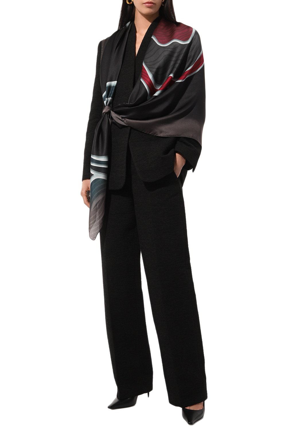 Шелковая шаль GIORGIO ARMANI, арт. 795306/4F121, фото 2