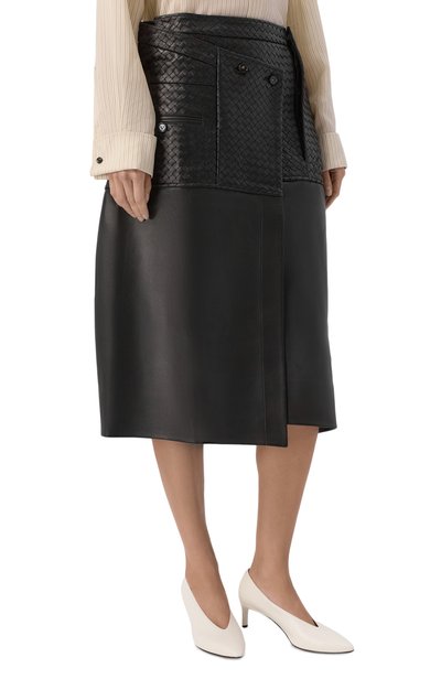 Кожаная юбка BOTTEGA VENETA, арт. 871819/V6IB0, фото 3