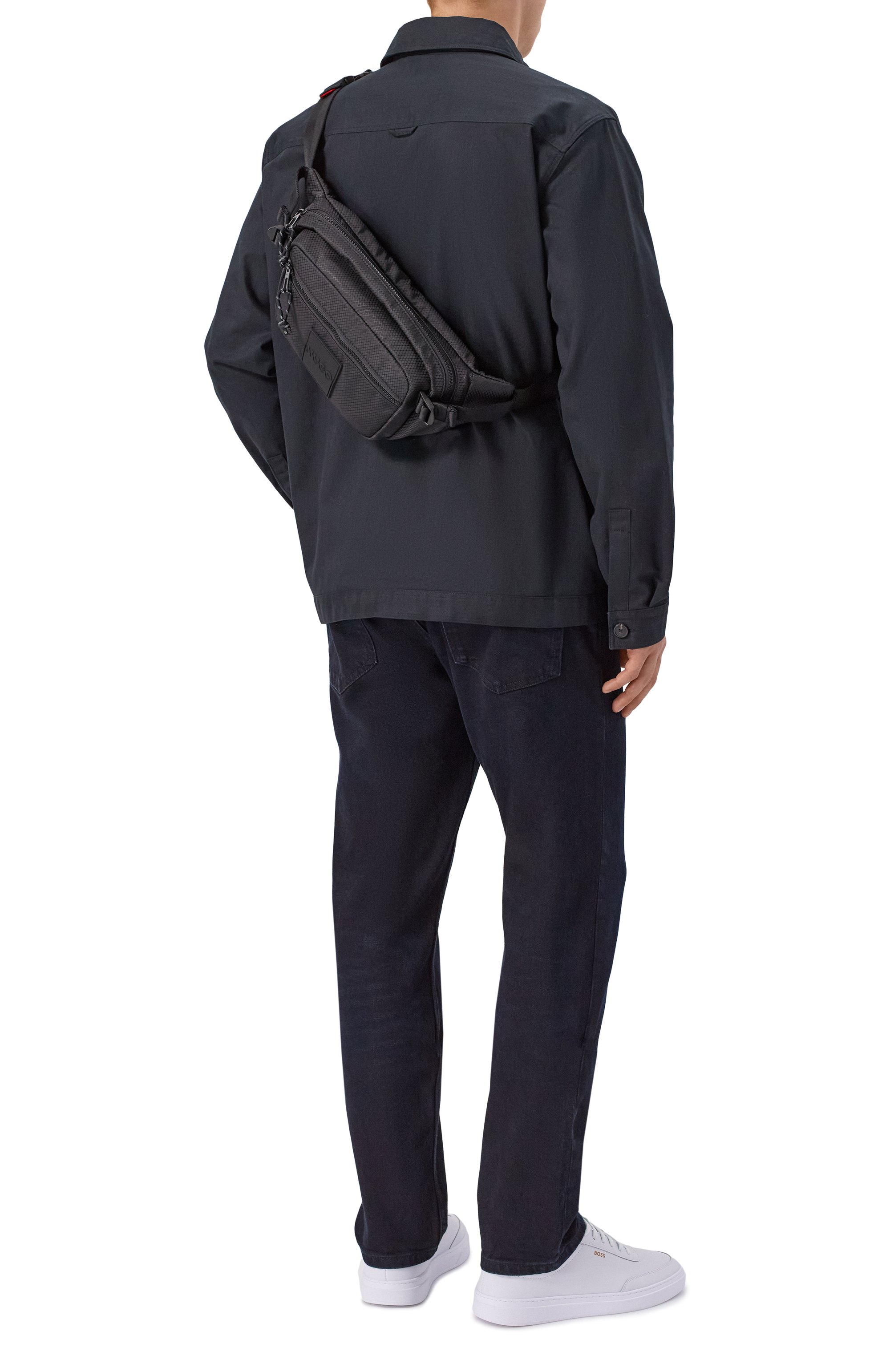 Поясная сумка jhin HUGO черного цвета по цене 13600 руб., арт. 50551798, фото 7 Поясная сумка jhin HUGO, арт. 50551798, фото 7