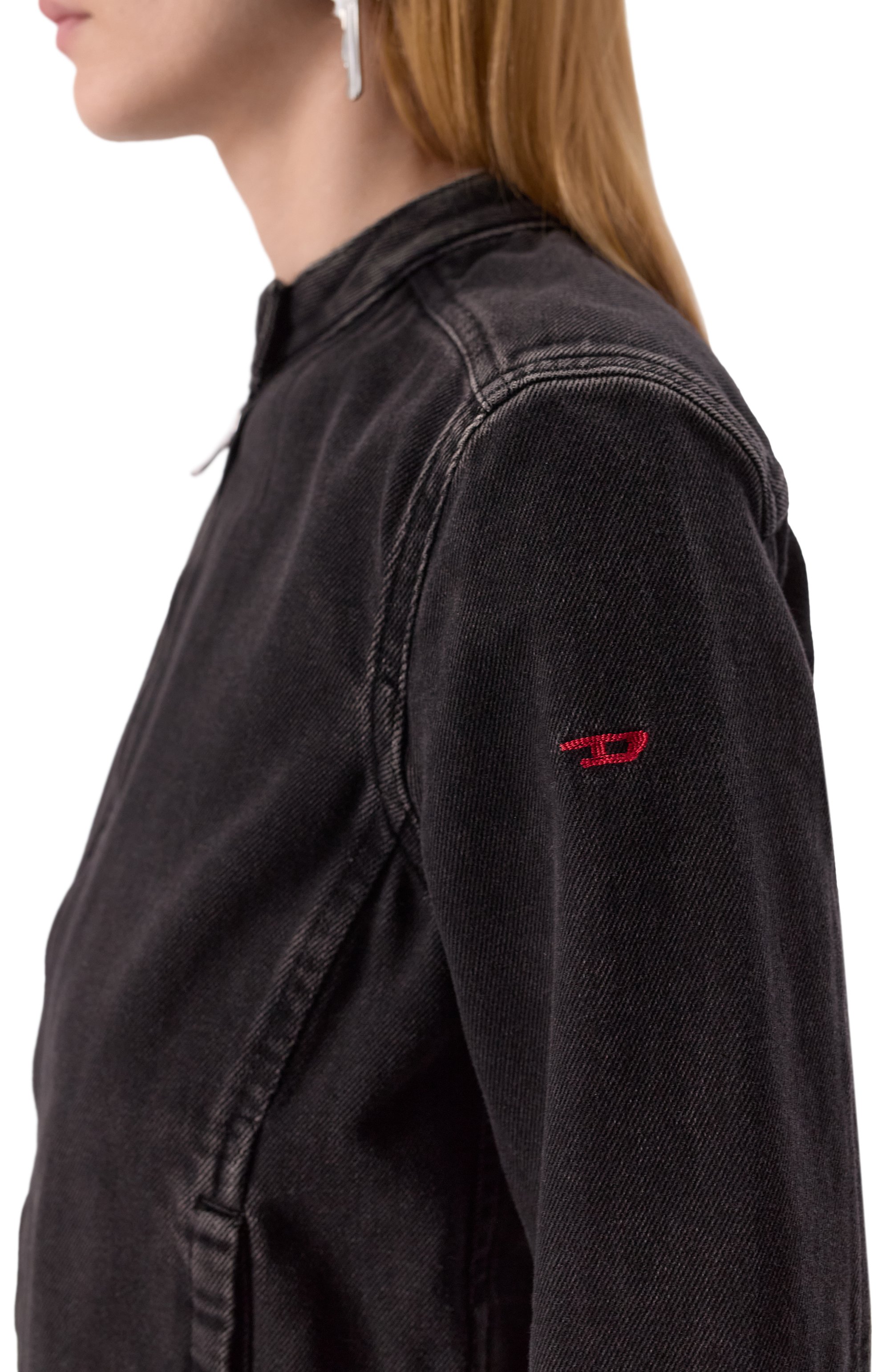 Джинсовая куртка DIESEL темно-серого цвета по цене 32650 руб., арт. A13434/09I35, фото 5 Джинсовая куртка DIESEL, арт. A13434/09I35, фото 5