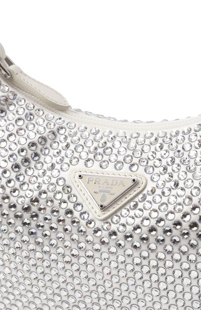 Сумка re-edition 2000 mini PRADA белого цвета по цене 289500 руб., арт. 1NE515/2AWL, фото 3 Сумка re-edition 2000 mini PRADA, арт. 1NE515/2AWL, фото 3