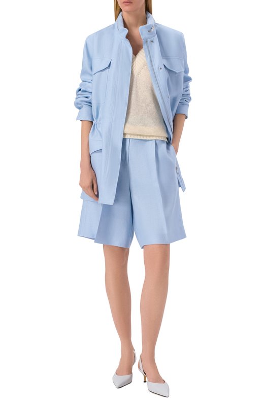 Льняные шорты MVST M26.2PW.T900/T30 Голубой  M26.2PW.T900/T30 Фото 2