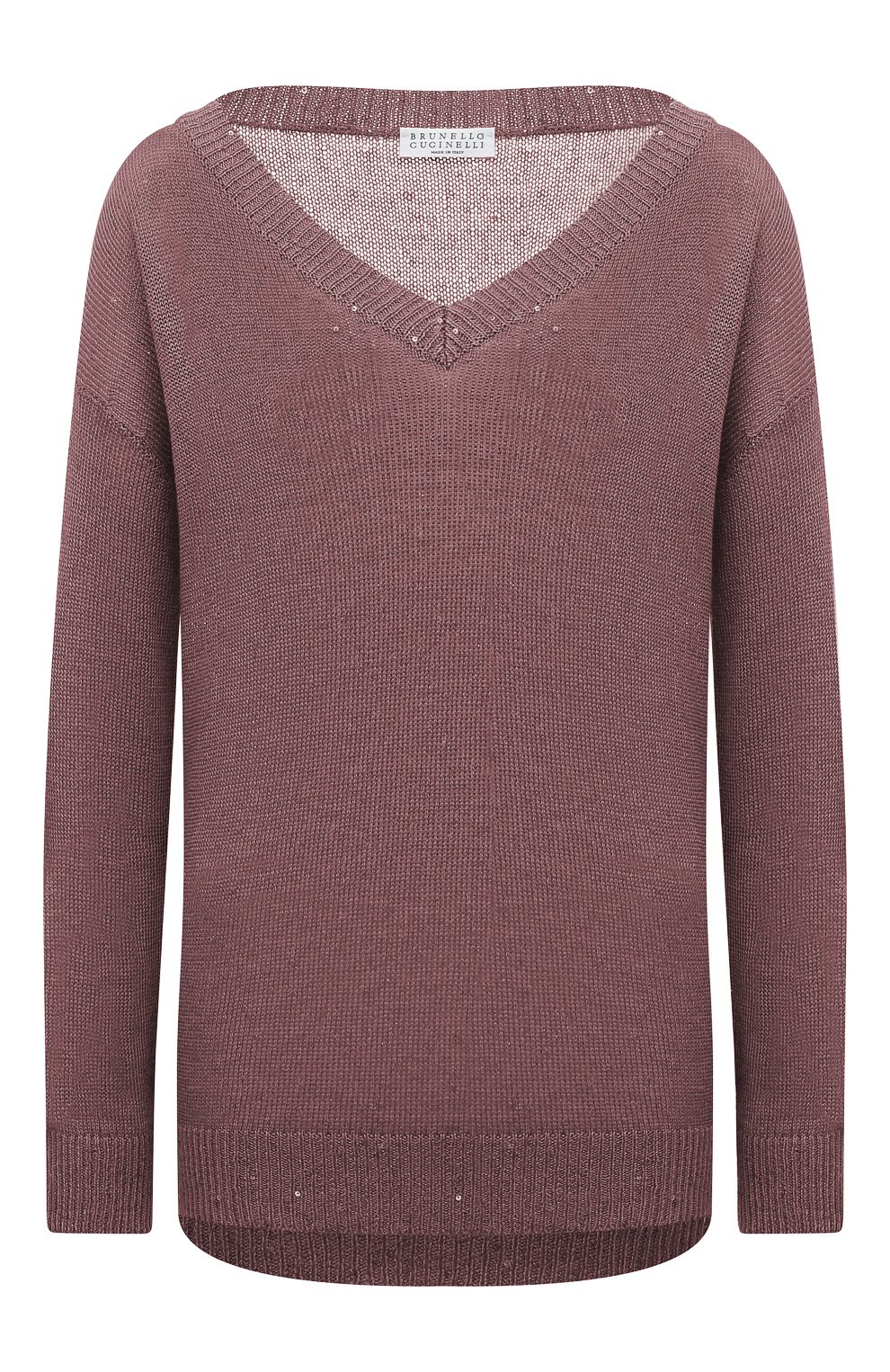 Пуловер из смеси льна и шелка BRUNELLO CUCINELLI, арт. M10550222, фото 1