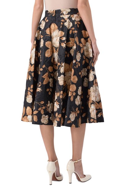 Юбка из хлопка и шелка DOLCE & GABBANA, арт. F4C6FT/FSTBR, фото 4