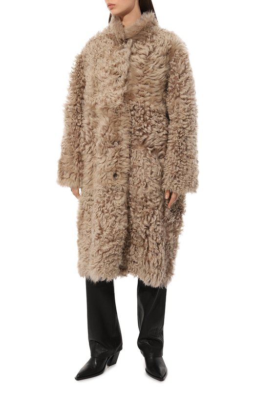 Двусторонняя дубленка из овчины Chaud Studio TIGRADOCOAT22 Бежевый  TIGRADOCOAT22 Фото 5