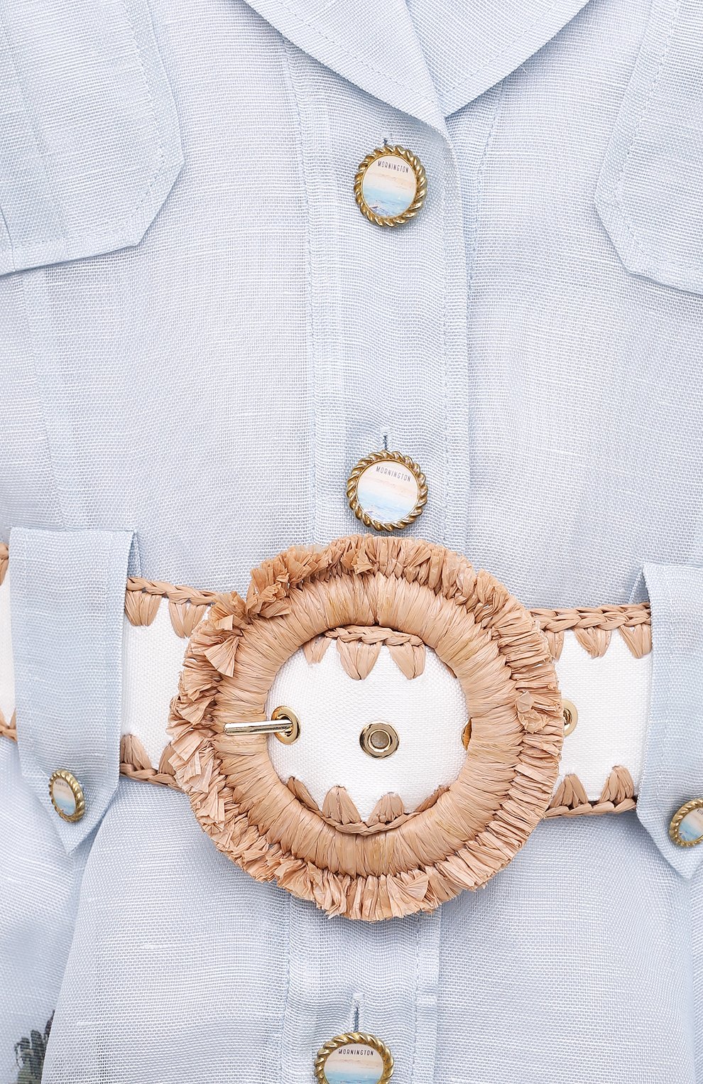 Платье из шелка и льна ZIMMERMANN, арт. 2946DP0S, фото 5