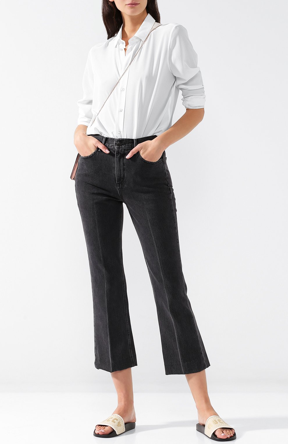 Резиновые шлепанцы с принтом GUCCI, арт. 519996/9QR10, фото 2