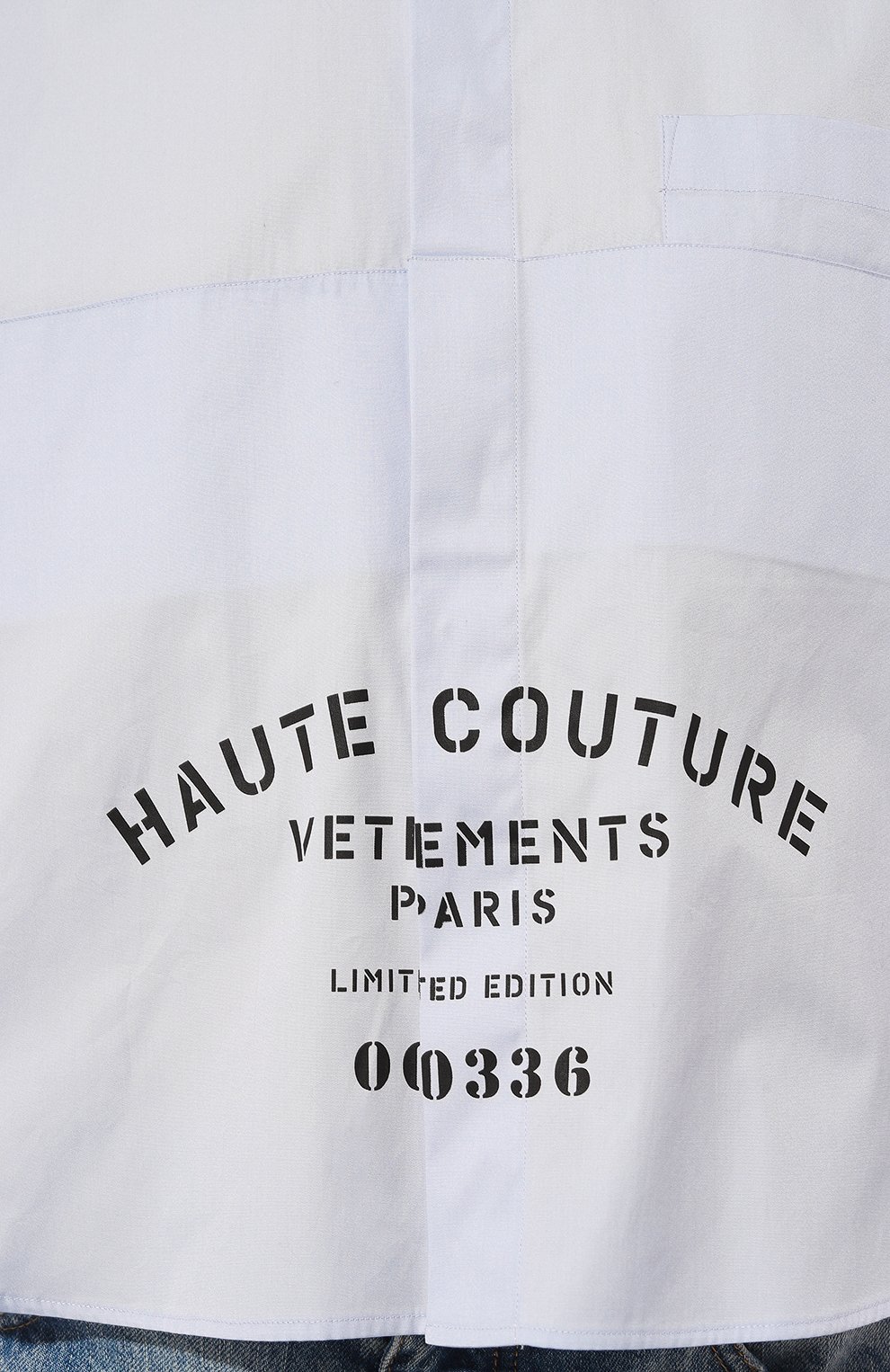 Хлопковая рубашка VETEMENTS, арт. UE54SH280N, фото 5