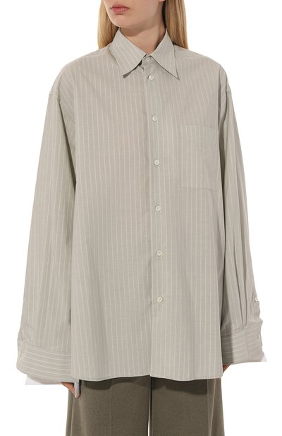 Хлопковая рубашка MM6, арт. S52DT0039/S54453, фото 3