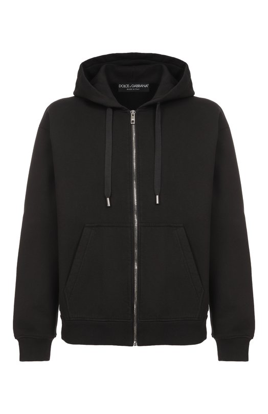 Хлопковая толстовка Dolce & Gabbana G9AIYZ/HU7VX Чёрный G9AIYZ/HU7VX