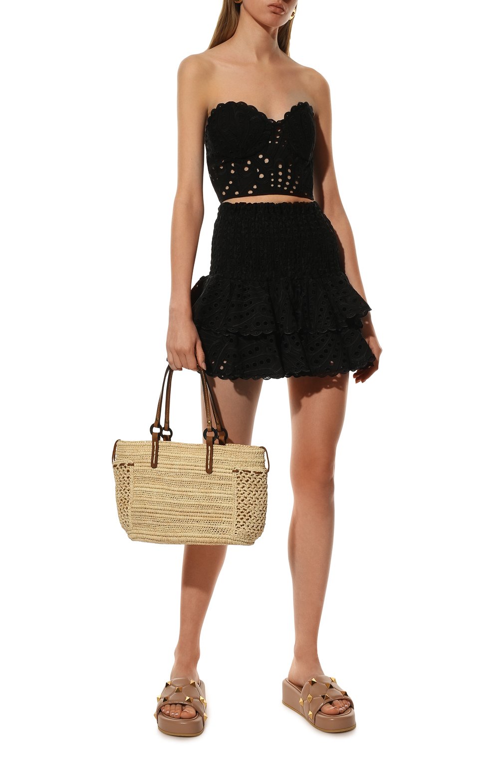 Хлопковая юбка CHARO RUIZ IBIZA, арт. 223400, фото 2