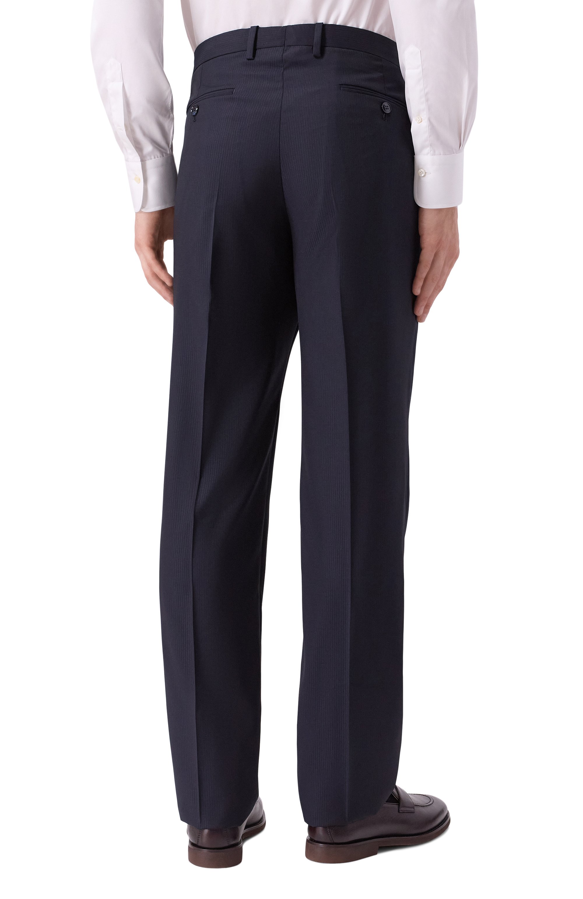 Шерстяной костюм GIORGIO ARMANI темно-синего цвета по цене 320500 руб., арт. GM000007/TE18134, фото 5 Шерстяной костюм GIORGIO ARMANI, арт. GM000007/TE18134, фото 5