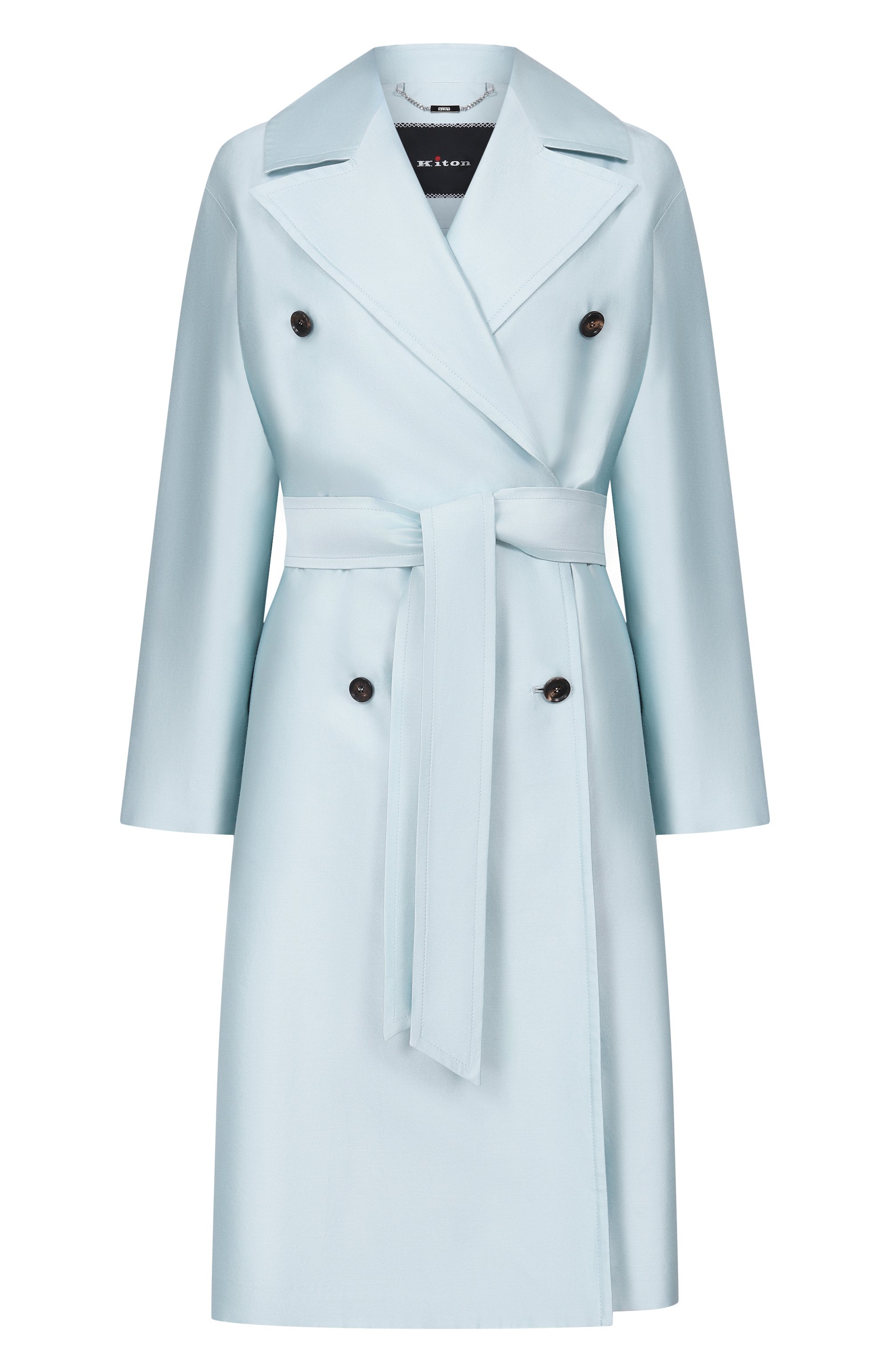 Тренч из хлопка и шелка KITON, ар т. D61615K09R1921, фото 1