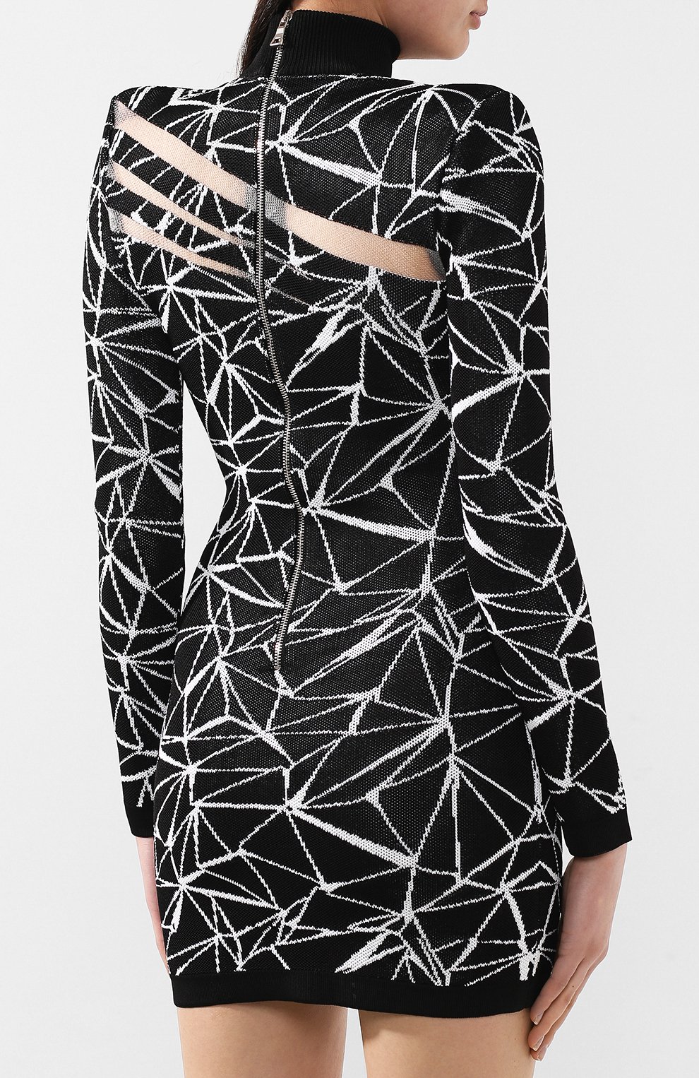 Платье BALMAIN черного цвета по цене 214500 руб., арт. RF06750/K387, фото 4 Платье BALMAIN, арт. RF06750/K387, фото 4