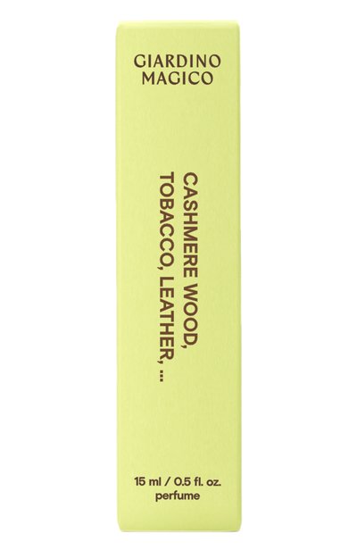 Концентрированные духи cashmere wood tobacco leather (15ml) GIARDINO MAGICO, арт. 4660222283573, фото 4