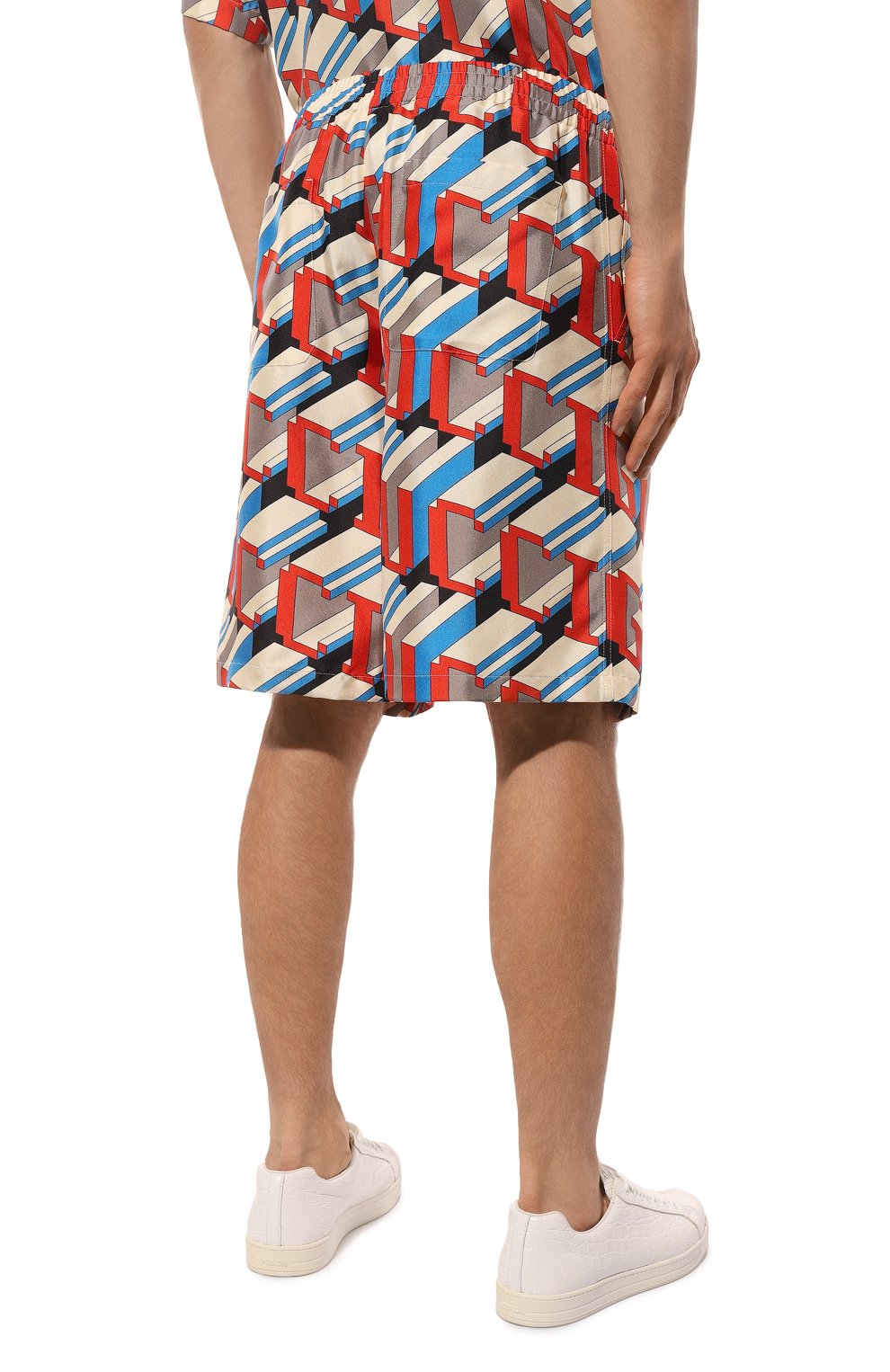 Шелковые шорты GUCCI, арт. 742781/ZAPEI, фото 4