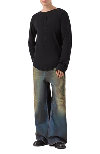 Джинсы ANN DEMEULEMEESTER синего цвета по цене 113000 руб., арт. B0012210/FA671, фото 2 Джинсы ANN DEMEULEMEESTER, арт. B0012210/FA671, фото 2