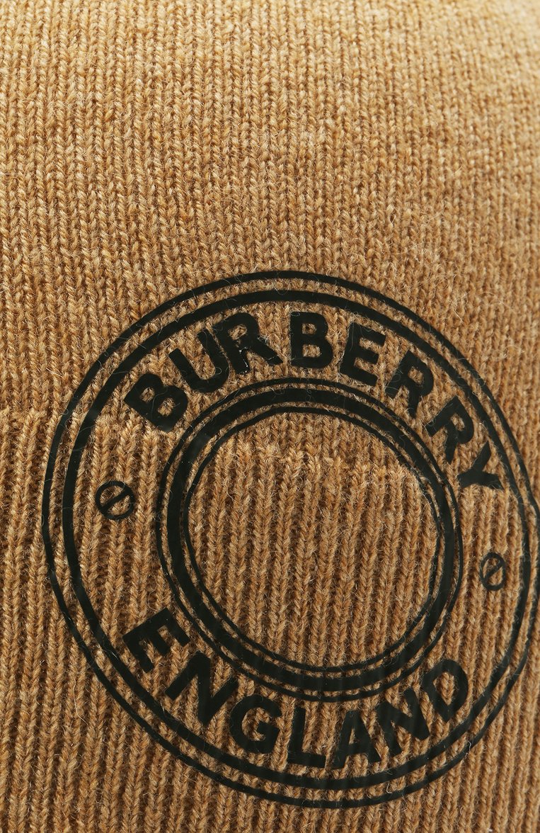 Мужская кашемировая шапка BURBERRY бежевого цвета, арт. 8045082 | Фото 4 (Материал: Текстиль, Кашемир, Шерсть; Кросс-КТ: Трикотаж; Материал сплава: Проставлено; Нос: Не проставлено)