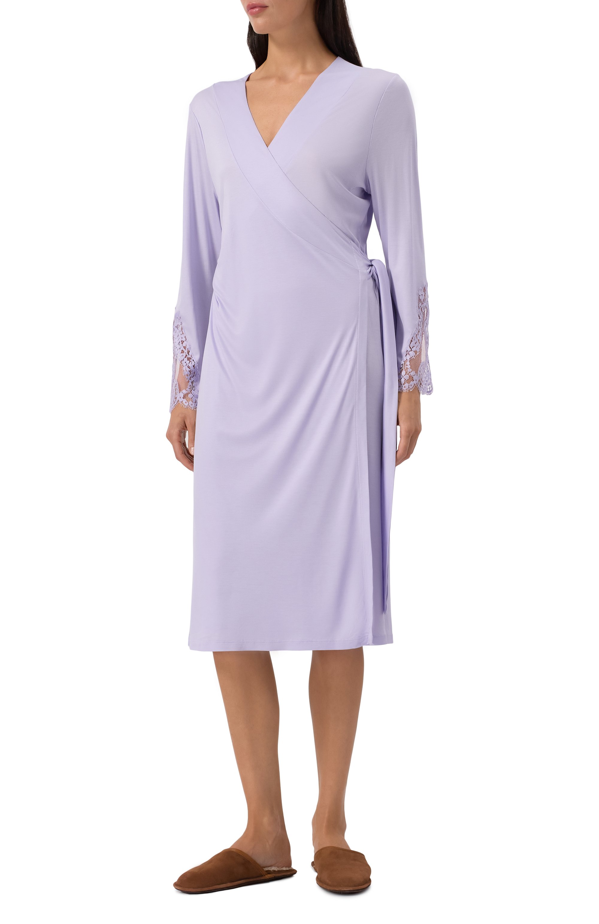 Сорочка FREE VOOGUE сиреневого цвета по цене 40360 руб., арт. 125310, фото 2 Сорочка FREE VOOGUE, арт. 125310, фото 2