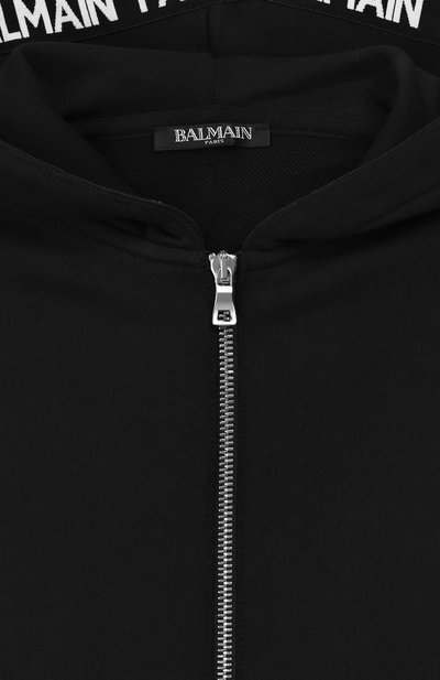 Хлопковый кардиган с капюшоном BALMAIN, арт. 6L4020/LX170/4-10, фото 3