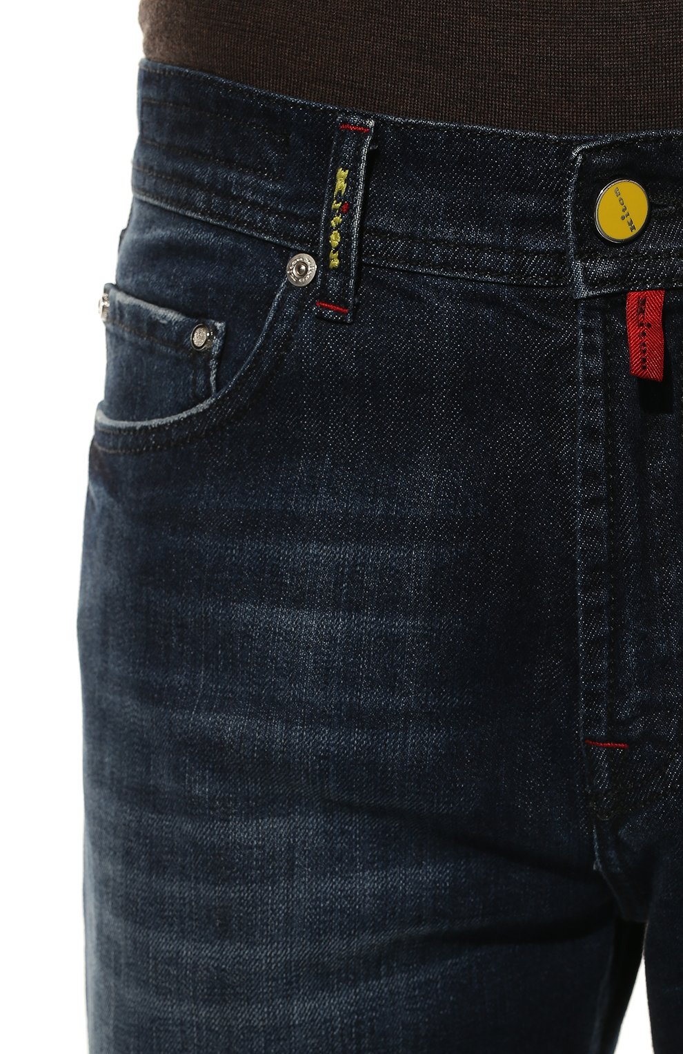 Джинсы KITON темно-синего цвета по цене 98200 руб., арт. UPNJS1/J07S10, фото 5 Джинсы KITON, арт. UPNJS1/J07S10, фото 5