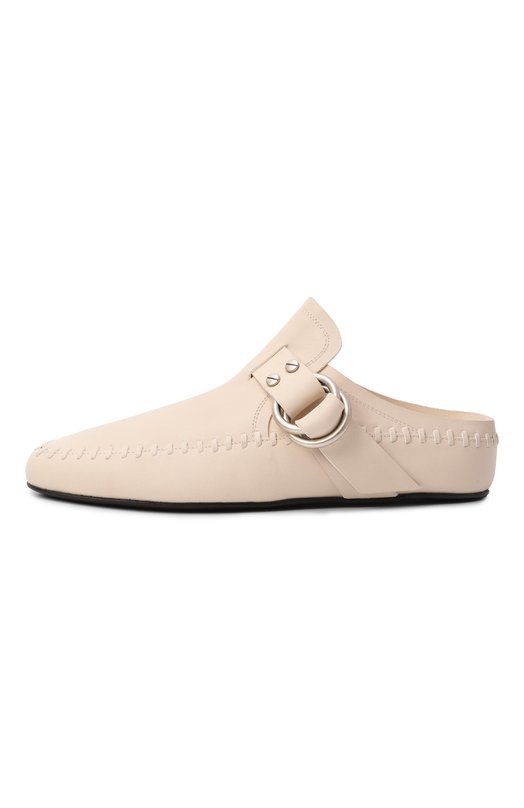 Кожаные сабо Ande Ann Demeulemeester B0012921/LT154 Кремовый  B0012921/LT154 Фото 4