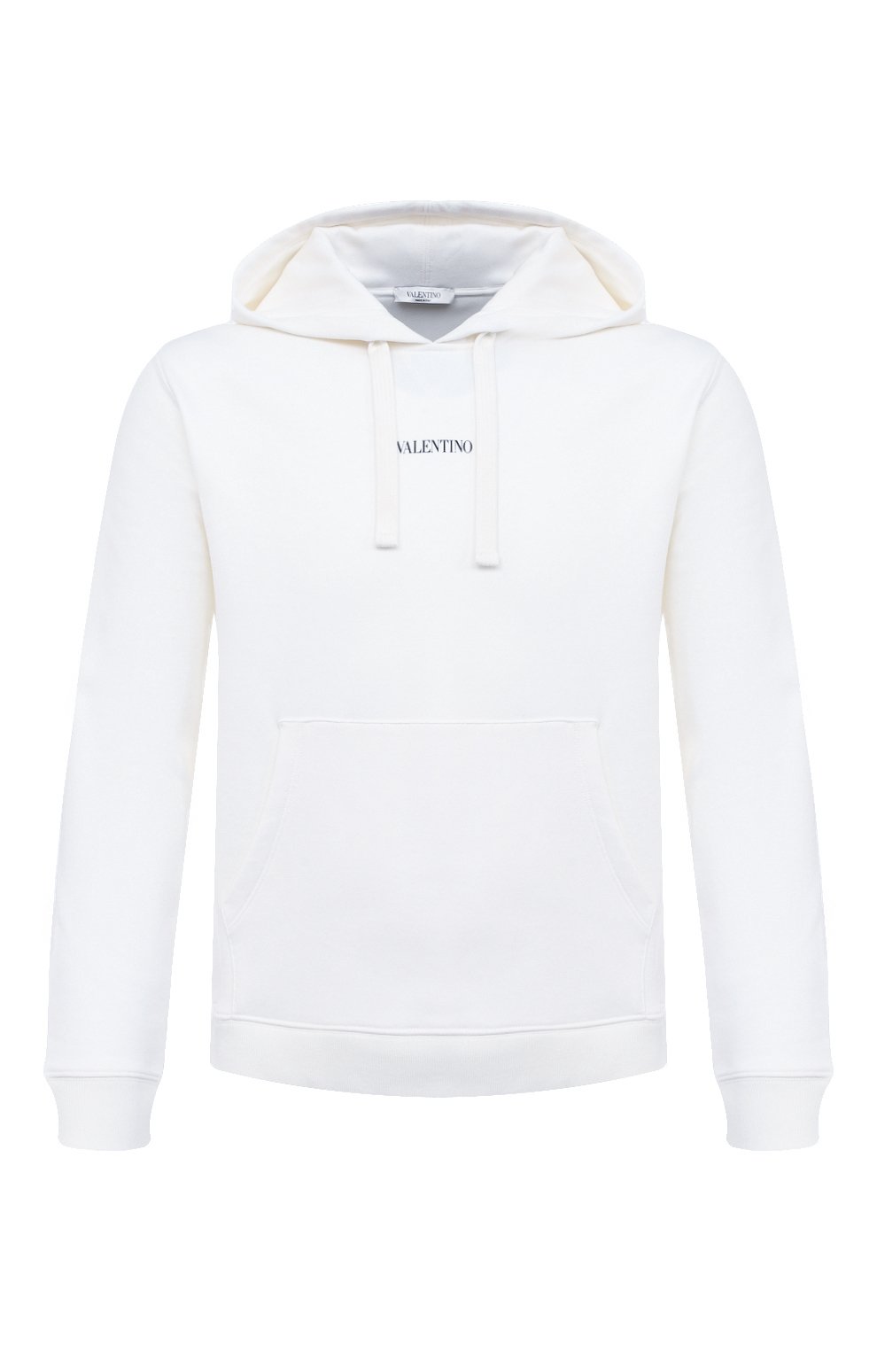 Хлопковое худи VALENTINO белого цвета по цене 89950 руб., арт. VV3MF14F73C, фото 1 Хлопковое худи VALENTINO, арт. VV3MF14F73C, фото 1