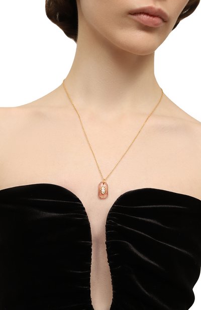Женская кулон на цепочке HANKA_IN, арт. INS-LG47-QFR0-CZ-0.5M