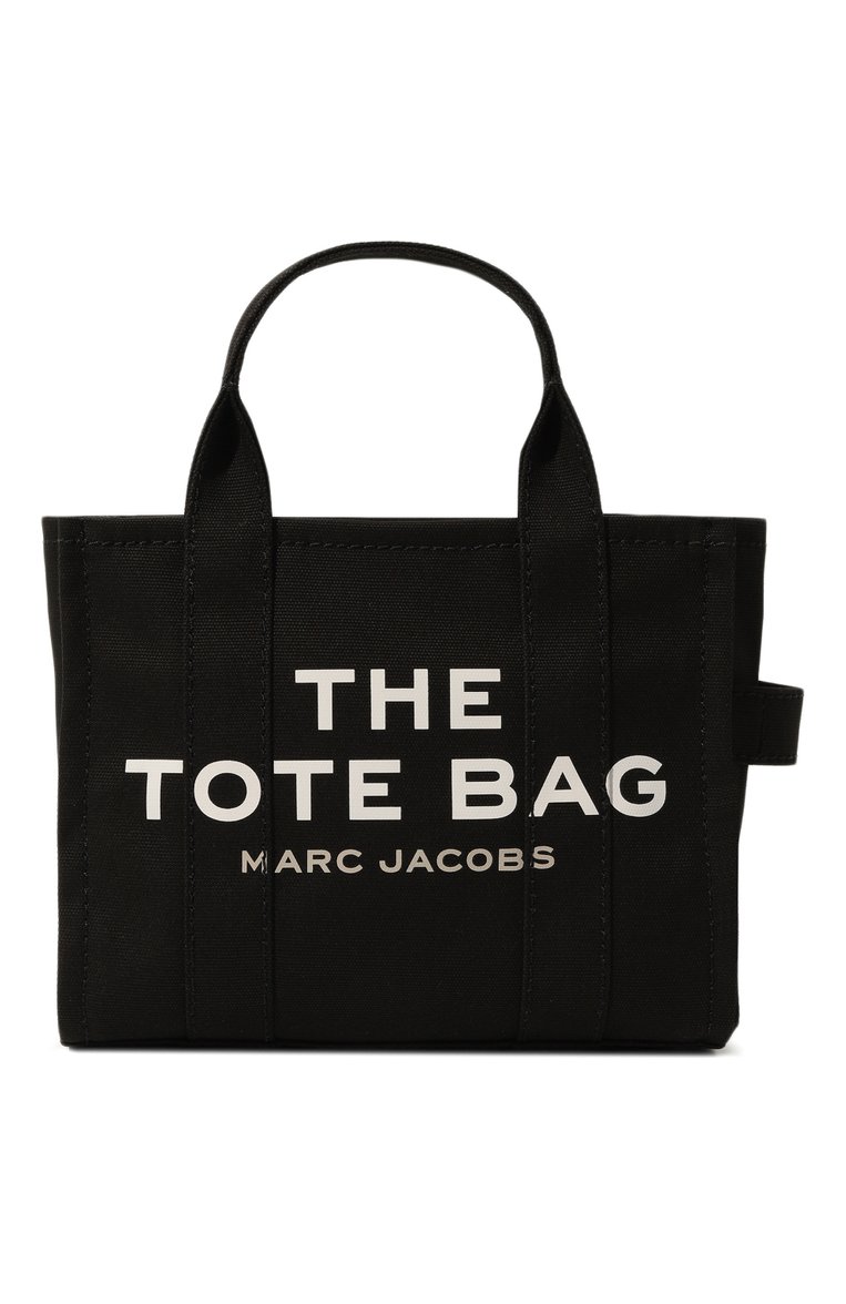 Женская сумка the tote bag small MARC JACOBS (THE) черного цвета, арт. M0016493 | Фото 1 (Материал: �Текстиль; Сумки-технические: Сумки-шопперы; Ремень/цепочка: На ремешке; Материал сплава: Проставлено; Драгоценные камни: Проставлено; Размер: small)