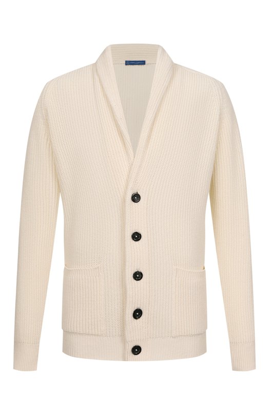 Кардиган из шерсти и кашемира Andrea Campagna M5625-6145FB Кремовый M5625-6145FB