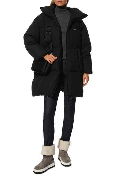 Замшевые сапоги PRADA, арт. 1T502M-JFT-F00M4-ZF45, фото 2