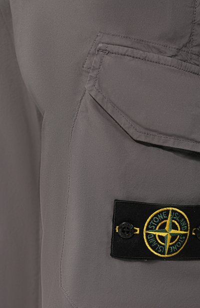 Хлопковые джоггер ы STONE ISLAND, арт. 721531403, фото 5