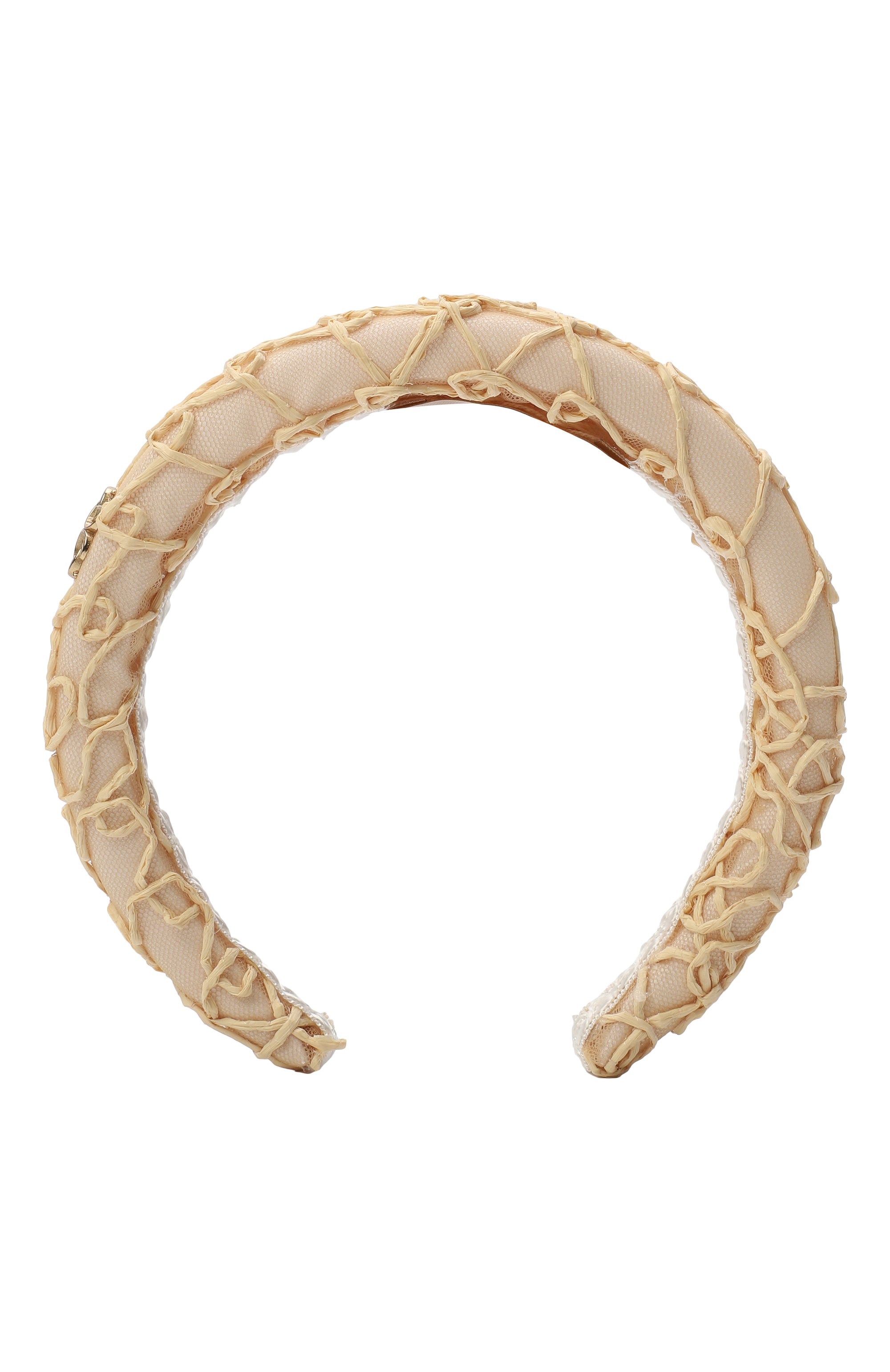 Ободок ELIE SAAB JUNIOR светло-бежевого цвета по цене 15950 руб., арт. EAFR045/TS1108, фото 1 Ободок ELIE SAAB JUNIOR, арт. EAFR045/TS1108, фото 1